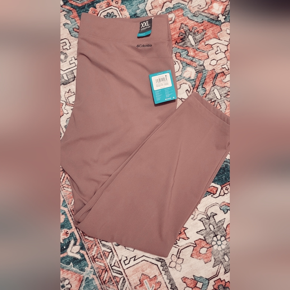 Columbia Anytime Slim Pull On Pants II XXL NWT Rose Pink